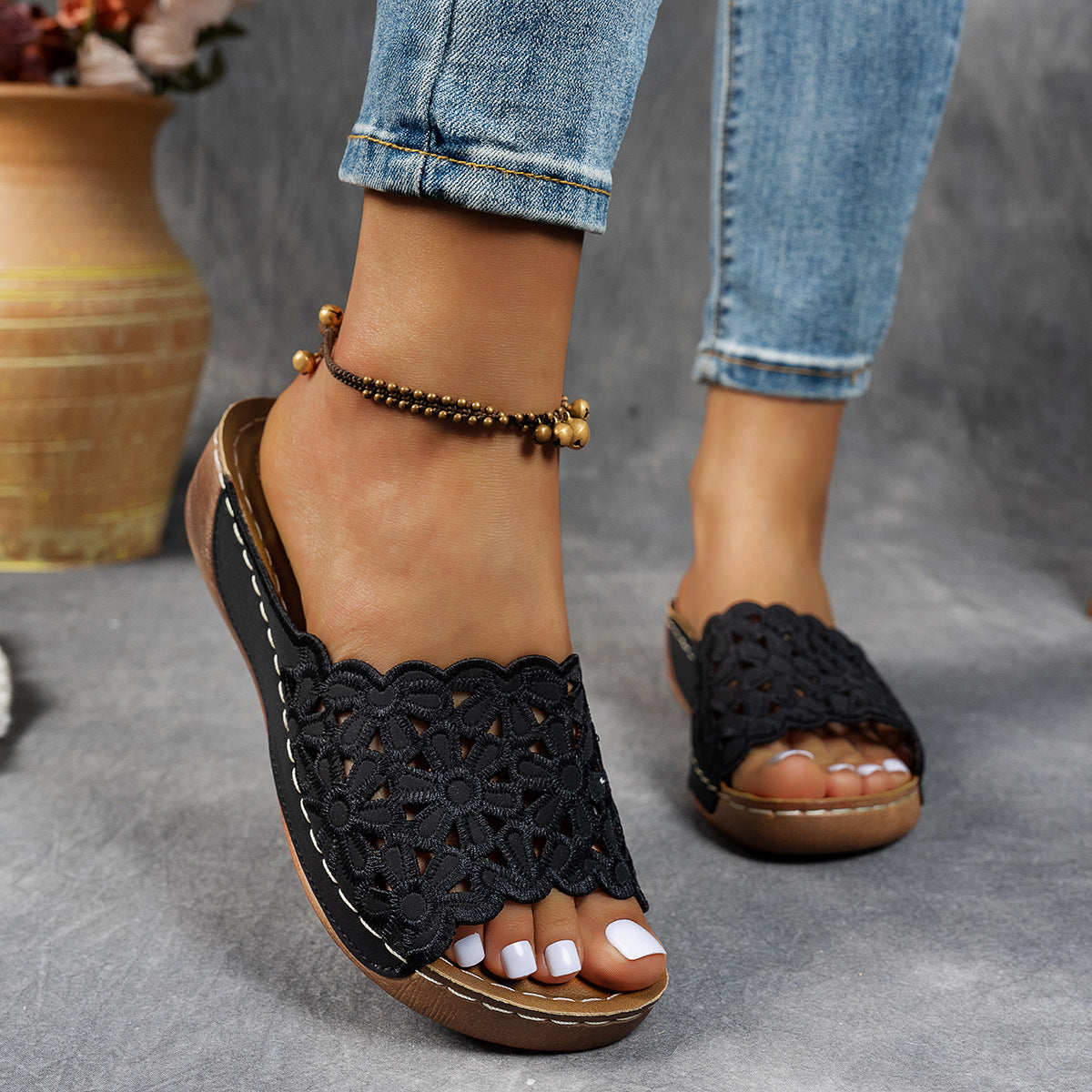 Women's Breathable Open Toe Orthopedic Sandals 